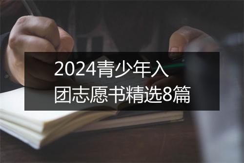 2024青少年入团志愿书精选8篇