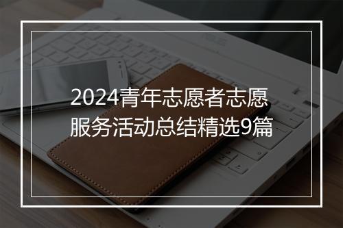 2024青年志愿者志愿服务活动总结精选9篇