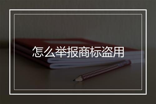 怎么举报商标盗用