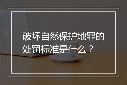 破坏自然保护地罪的处罚标准是什么？
