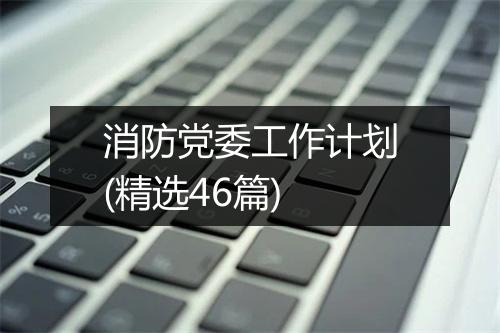 消防党委工作计划(精选46篇)