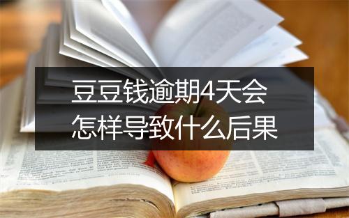 豆豆钱逾期4天会怎样导致什么后果