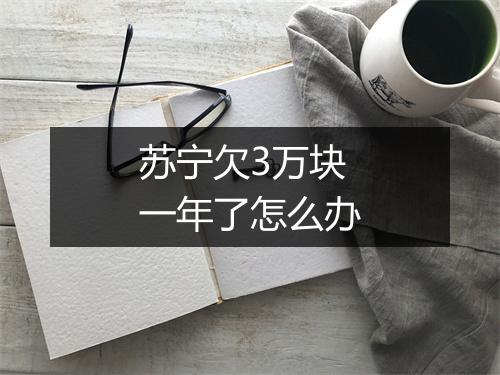 苏宁欠3万块一年了怎么办