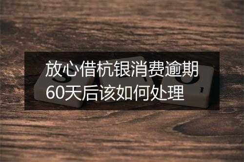 放心借杭银消费逾期60天后该如何处理