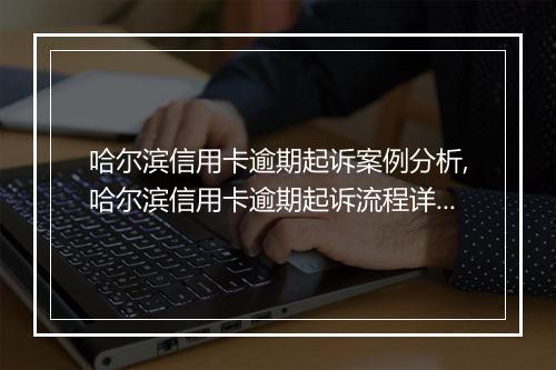 哈尔滨信用卡逾期起诉案例分析,哈尔滨信用卡逾期起诉流程详解