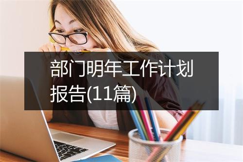 部门明年工作计划报告(11篇)