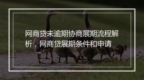 网商贷未逾期协商展期流程解析，网商贷展期条件和申请