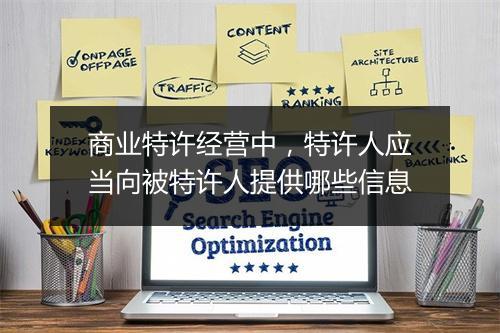 商业特许经营中，特许人应当向被特许人提供哪些信息