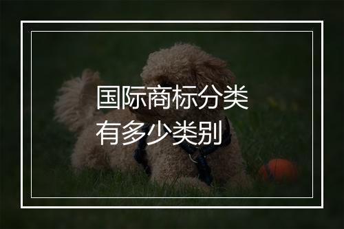 国际商标分类有多少类别