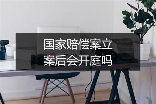 国家赔偿案立案后会开庭吗