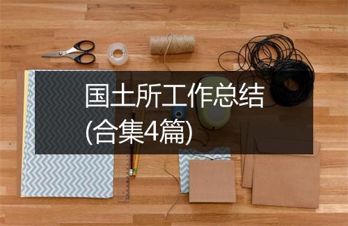 国土所工作总结(合集4篇)