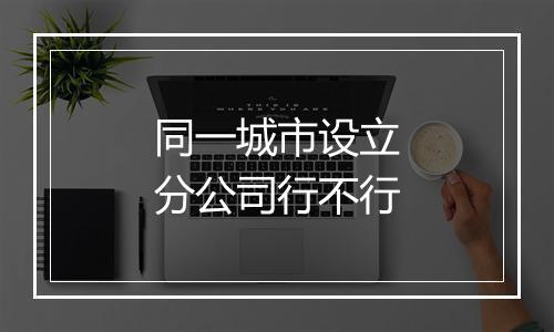 同一城市设立分公司行不行