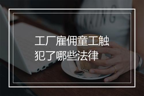 工厂雇佣童工触犯了哪些法律
