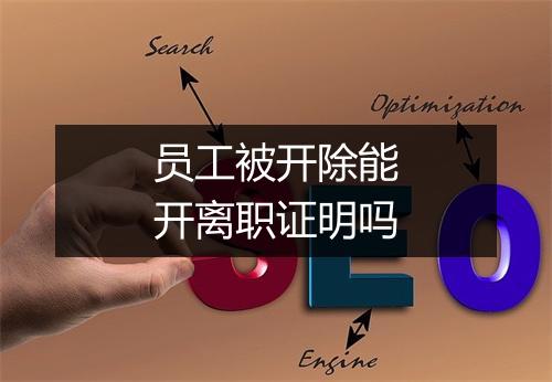 员工被开除能开离职证明吗