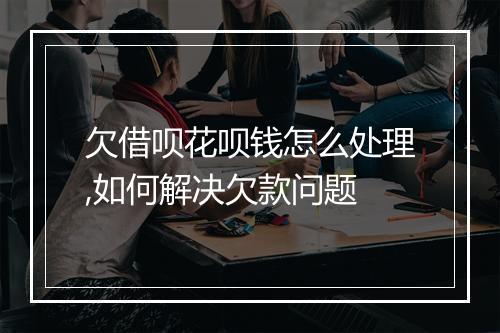 欠借呗花呗钱怎么处理,如何解决欠款问题