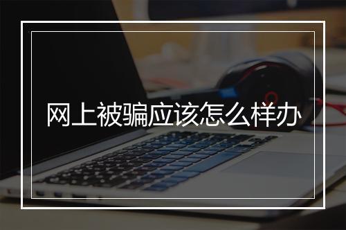 网上被骗应该怎么样办