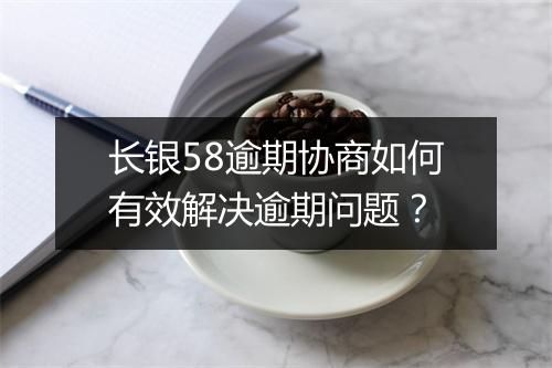 长银58逾期协商如何有效解决逾期问题？