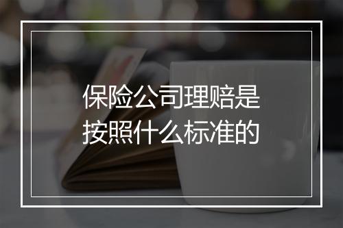 保险公司理赔是按照什么标准的