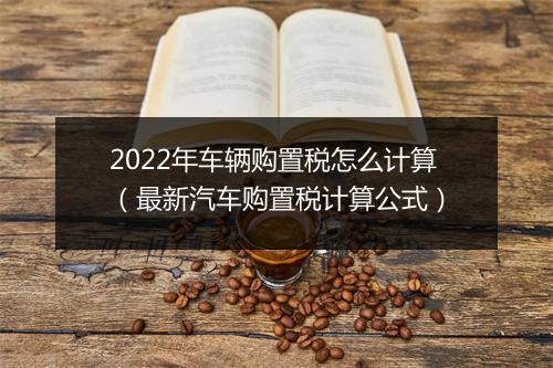 2022年车辆购置税怎么计算（最新汽车购置税计算公式）