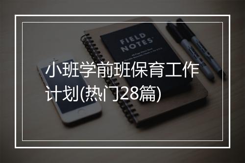 小班学前班保育工作计划(热门28篇)