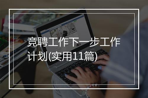 竞聘工作下一步工作计划(实用11篇)