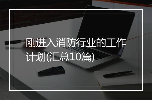 刚进入消防行业的工作计划(汇总10篇)