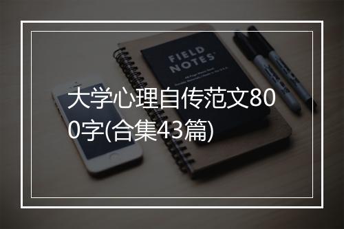 大学心理自传范文800字(合集43篇)