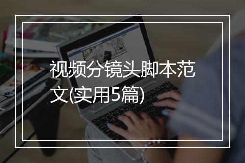 视频分镜头脚本范文(实用5篇)