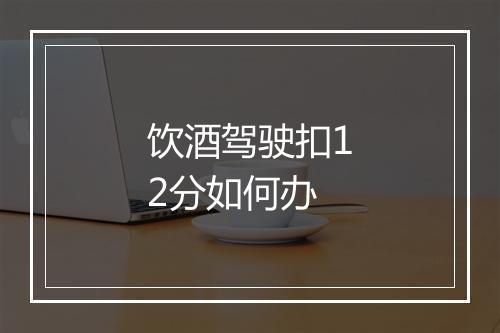 饮酒驾驶扣12分如何办
