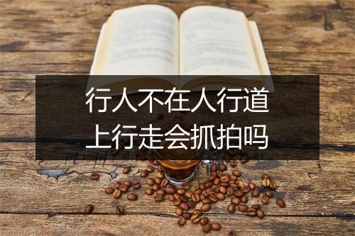 行人不在人行道上行走会抓拍吗