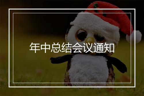 年中总结会议通知
