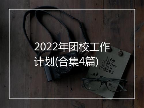 2022年团校工作计划(合集4篇)