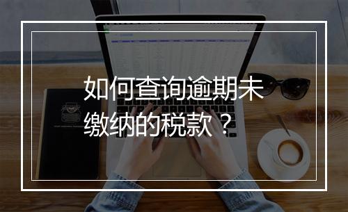 如何查询逾期未缴纳的税款？