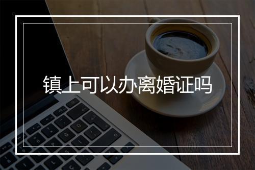 镇上可以办离婚证吗