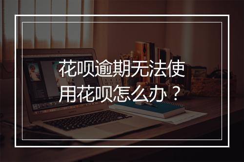 花呗逾期无法使用花呗怎么办？