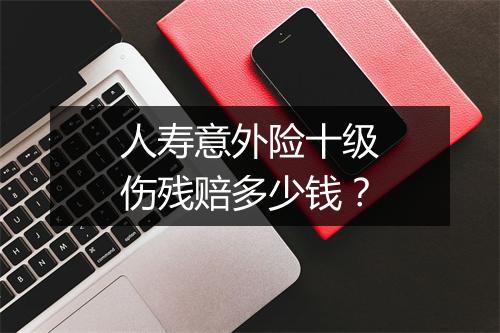 人寿意外险十级伤残赔多少钱？