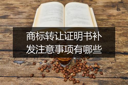 商标转让证明书补发注意事项有哪些