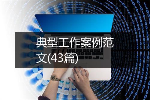 典型工作案例范文(43篇)