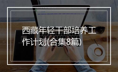 西藏年轻干部培养工作计划(合集8篇)