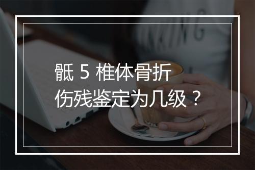 骶 5 椎体骨折伤残鉴定为几级？