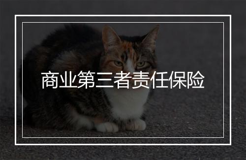商业第三者责任保险