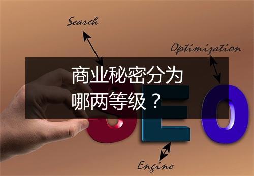 商业秘密分为哪两等级？