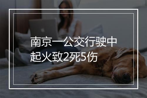 南京一公交行驶中起火致2死5伤