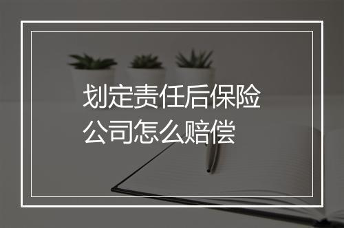 划定责任后保险公司怎么赔偿