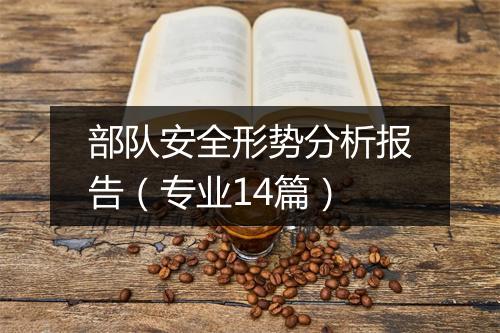 部队安全形势分析报告（专业14篇）