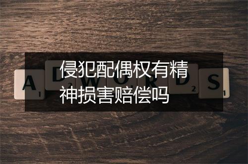 侵犯配偶权有精神损害赔偿吗