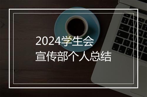 2024学生会宣传部个人总结