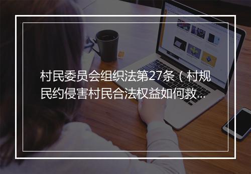 村民委员会组织法第27条（村规民约侵害村民合法权益如何救济）