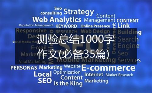 测验总结1000字作文(必备35篇)