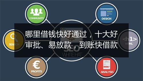 哪里借钱快好通过，十大好审批、易放款，到账快借款